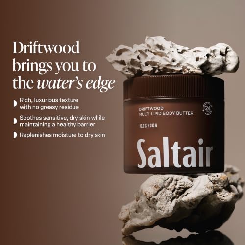 Saltair Multi-Lipid Body Butter | Driftwood Ceramide Cream | 10 oz