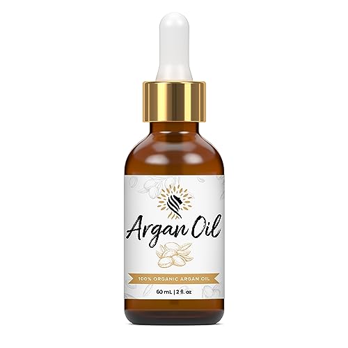 Argan Cosmetics 100% Pure Organic Moroccan Argan Oil, Unscented – 2 Fl Oz