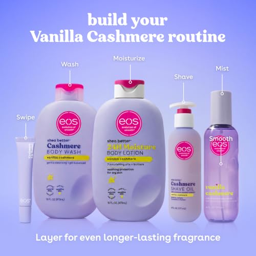 eos Vanilla Cashmere Lip Butter Plumping Peptides Smoothing Shea Butter 0.35 oz