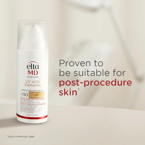 EltaMD UV AOX Elements 100% Mineral Tinted Face Sunscreen SPF 50, 1.7 oz