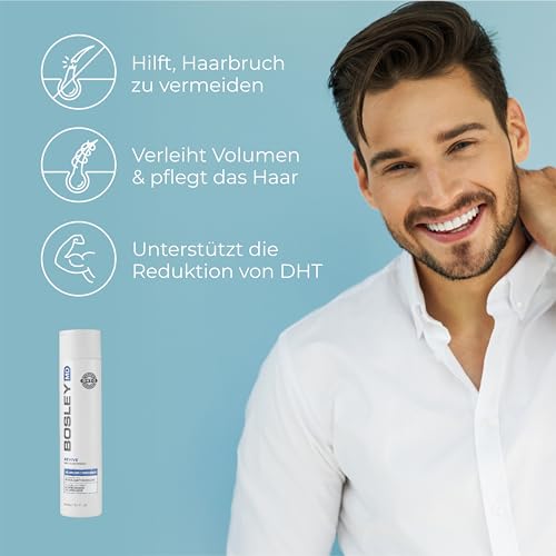 BosRevive Volumizing Conditioner for Noticeably Thinning, Non Color-Treated Hair – DHT-Blocking Saw Palmetto, Biotin Strengthening, Niacin Revitalizing & Panthenol, Vegan, Sulfate-Free 10.1 Fl Oz