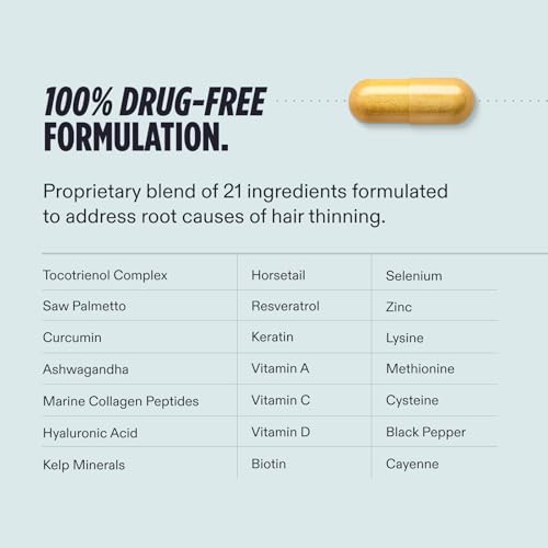 Nutrafol Men Hair Growth Supplements, Ages 18-49, 1-Month Bottle