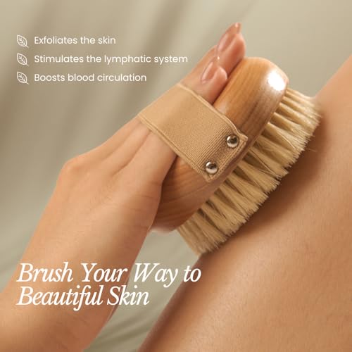 Bare Botanics Dry Brushing Body Brush for Lymphatic Drainage