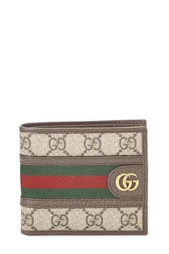 Gucci, Pre-Loved Original GG Supreme Ophidia Wallet, Brown