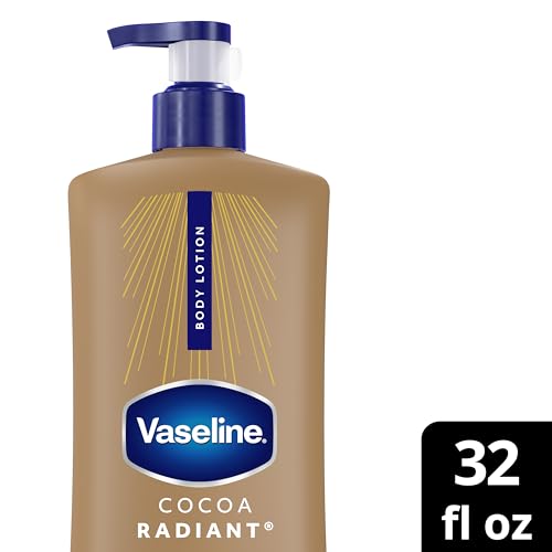 Vaseline Cocoa Radiant Body Lotion for Dry Skin with Cocoa Butter 32oz