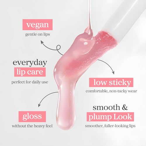 NOONI Korean Lip Oil - Applepeony - Plumping & Hydrating Tinted Lip Gloss