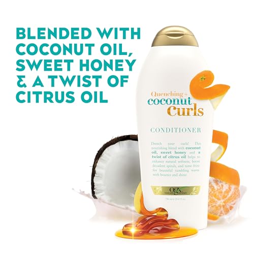 OGX Quenching + Coconut Curls Conditioner, 25.4 fl oz
