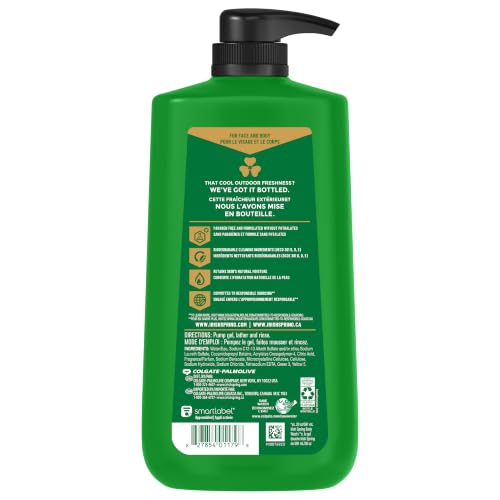 Irish Spring Active Scrub Body Wash for Men, Cool Fresh Scent, 887 mL