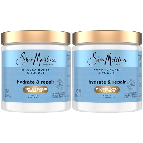 Shea Moisture Hydrate & Repair 2-Pack, Manuka Honey & Yogurt, 8 Oz Ea