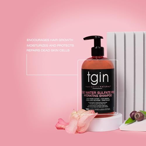 tgin Rose Water Sulfate-Free Hydrating Shampoo – Soft & Frizz-Free Strands