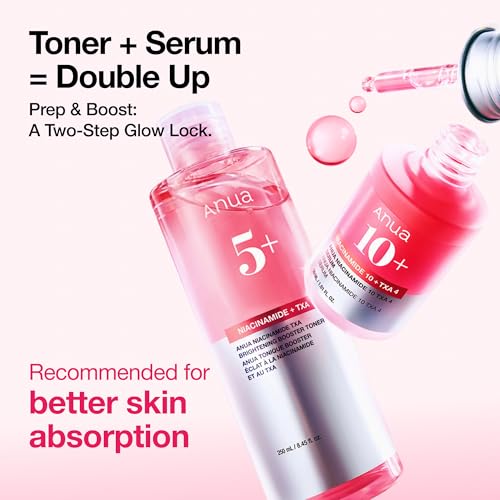 Anua Niacinamide Tranexamic Acid Brightening Booster Toner, 8.45 fl oz