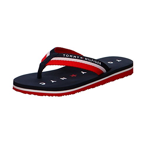 Tommy Hilfiger Women's Flip Flop, Blue, 8