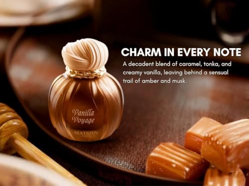 Keyali Vanilla Voyage Long Lasting Eau De Parfum EDP 100ml | Unisex Perfume | Caramel, Jasmine, Tonka & Honey Notes | Luxurious Vanilla Perfume with Musk & Amber