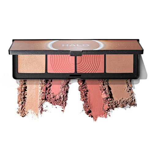 Smashbox Halo Sculpt + Glow Face Palette | Vitamin E, Long Lasting, Contour + Highlighter, 0.55 Ounce, Back To Cali