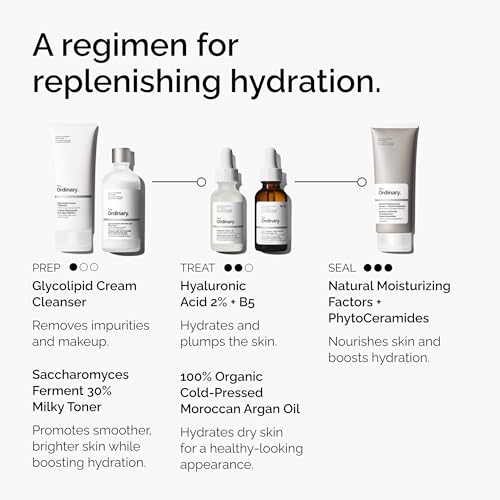 The Ordinary 100% Organic Cold-Pressed Moroccan Argan Oil, Nourishing and Hydrating Treatment for Skin & Hair, 1 Fl Oz