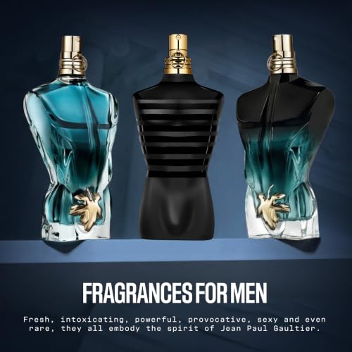 Jean Paul Gaultier Le Male Le Parfum - Amber Woody Eau de Parfum Intense for Men Fragrance - Cardamom, Lavender & Iris, Vanilla - Men's Perfume Spray, 4.2oz