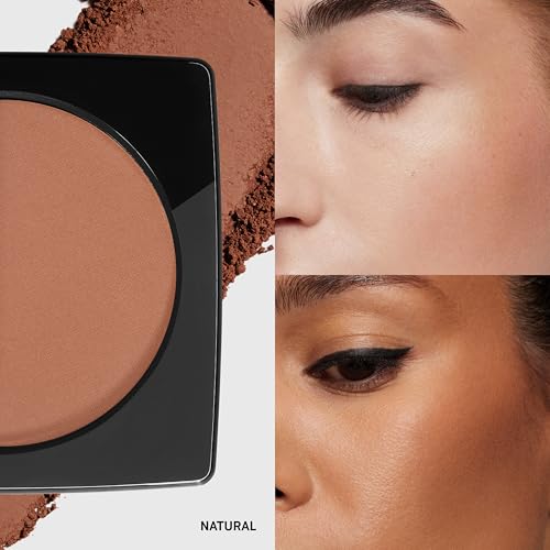 Bobbi Brown Bronzing Powder | Matte Finish Face Bronzer for Natural-Looking Warmth and Contour with Coconut Oil | For All Skin Tones and Complexions, Natural, 0.32 Ounce