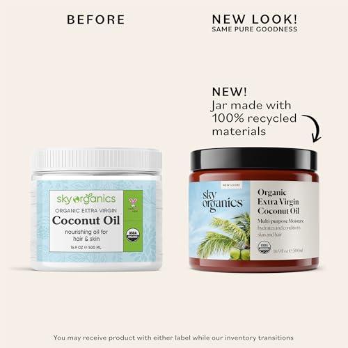 Sky Organics Extra Virgin Organic Coconut Oil 16.9 fl oz, Multi-purpose