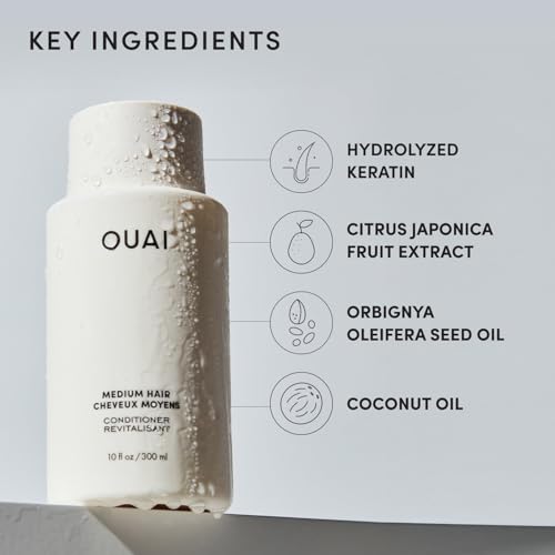 OUAI Medium Conditioner - Hydrating Hair Conditioner (10 Oz)