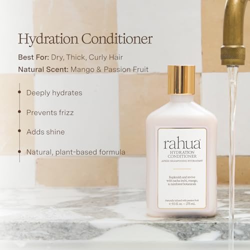 Rahua Hydration Conditioner - For Dry, Medium to Thick Hair - Deeply Moisturizing for Curly, Coily & Textured Hair - With Amazonian Oils & Mango Sugars to Hydrate, Detangle & Add Shine - 9.3 fl oz