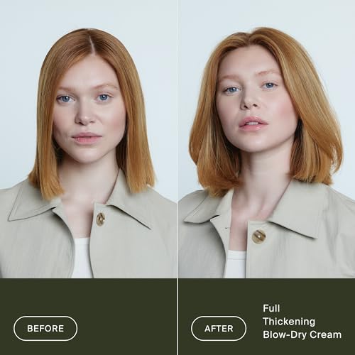 Living Proof Full Thickening Blow-Dry Cream – All-Day Fullness, Shine, Lightweight Conditioning, Heat Protection for Fine or Flat Hair, 4 oz