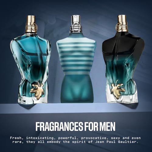 Jean Paul Gaultier Le Male Eau de Toilette - Long Lasting Amber Aromatic Cologne for Men with Fresh Mint, Lavender & Sensual Vanilla - Luxury Men's Cologne Spray, 6.8 oz