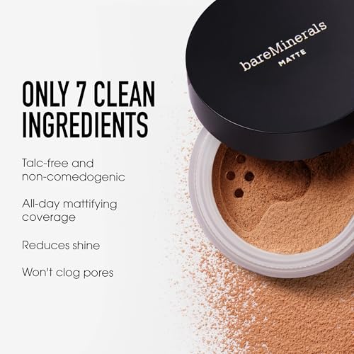 Original Matte Loose Mineral Foundation SPF 15, 03 Fairly Light, Vegan, Cruelty-Free & Dermatologist-Tested
