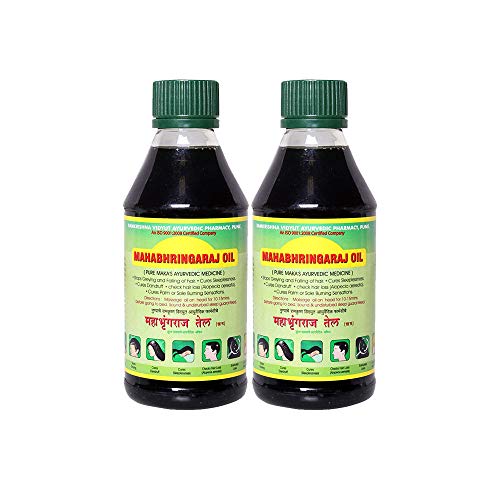 Mahabhringraj Ayurvedic Hair Oil - 2 Bottles of 200 ml Each