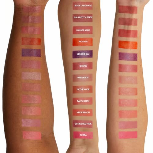 Nudestix Nudies Blush Stick – 3-in-1 Cream Blush for Cheeks, Eyes & Lips with Built-In Brush | Soft Matte Finish for a Natural Flush | Clean, Vegan & Travel-Friendly Makeup (Picante)