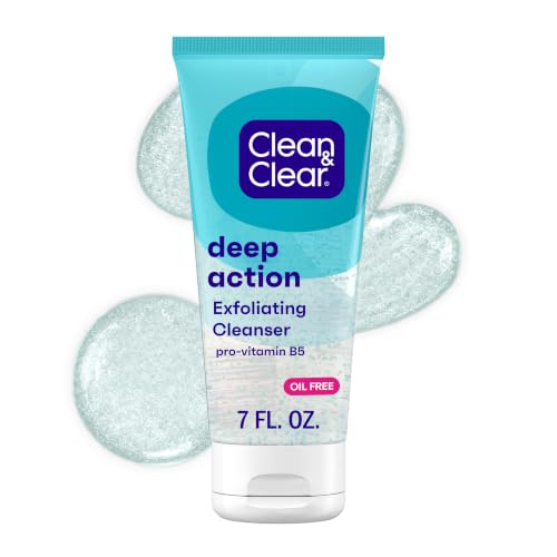 Clean & Clear Oil-Free Deep Action Exfoliating Facial Wash, 7 fl. oz