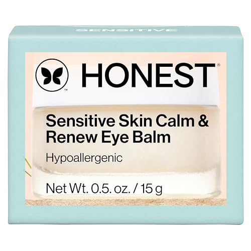 Honest Beauty Sensitive Skin Calm Renew Eye Balm, Vegan, Unscented, 0.5 oz