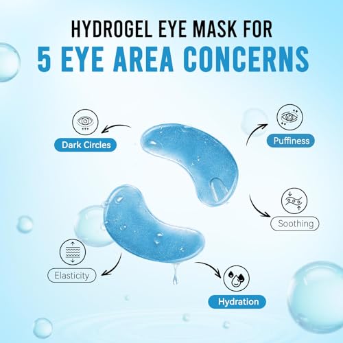 AILEORY Under Eye Patches for Dark Circles and Puffiness, Brightening Eye Masks with Caffeine, Niacinamide & Tranexamic Acid for Under-Eye Dullness, Depuffing Eye Treatment for Eye Bags, 24 Pairs