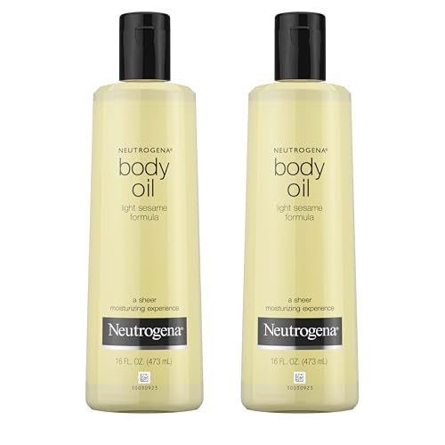Neutrogena Body Oil Light Sesame Formula, Twin Pack, 16 fl oz
