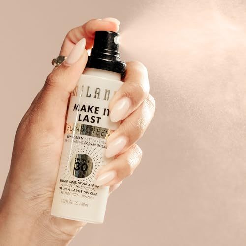 Milani Sunscreen Setting Spray, Make It Last Sunscreen for Face- SPF 30