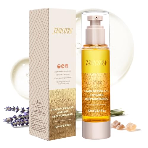 JANICORN Nourishing Leave-In Hair Oil for Dry or Damaged Hair, 3.4 fl oz