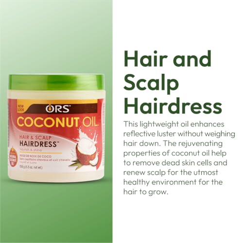 ORS Coconut Oil Hairdress for Hair and Scalp 5.5 oz (Pack of 1)