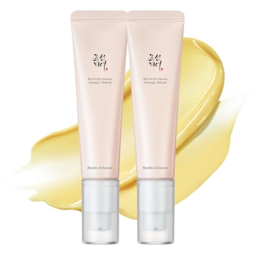 Beauty of Joseon Revive Eye Serum with Retinal Niacinamide Peptide for Face Under Eyes Wrinkles Dark Circles Moisturizer Cream Korean Skincare 30ml, 1.01 fl.oz * 2pack