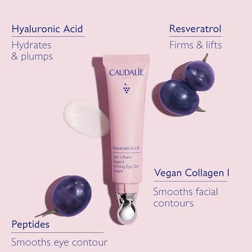 Caudalie Resveratrol-Lift Depuffing Eye Cream with Peptides - 15 mL