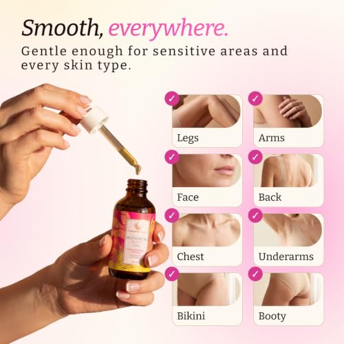 Caramela Beauty Cyperus Rotundus Oil, 60ml After-Shave and Post-Wax Moisturizer, Botanical Body Oil with Jojoba, Rosehip and Sweet Almond Oils for Silky Smooth Skin, All Skin Types
