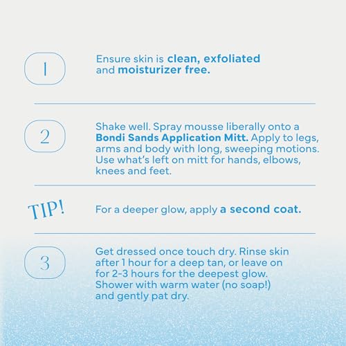 Bondi Sands Aero 1-Hour Express Self Tanning Foam, Dark, 7.61 Fl Oz
