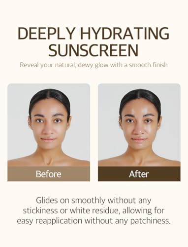 mixsoon Bean Sunscreen-Lightweight Airy Texture SPF 50 No Pilling Korean Sunscreen for Face, No White Cast, Non-Sticky Stocking Stuffers 50ml / 1.69 fl.oz. Korean Glass Skin Care (Bean, 1.69)