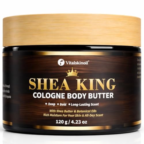Body Butter for Men, Cologne Scented with Shea & Cocoa butter, for dry skin