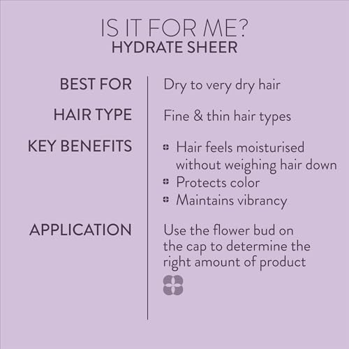 Pureology Hydrate Sheer Shampoo – For Fine Hair, 9 fl oz