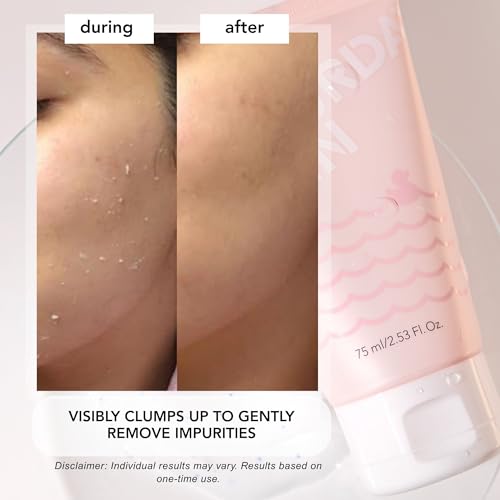 Saturday Skin Rub-A-Dub Refining Peel Gel – Exfoliating Face Wash & Exfoliating Peel Gel, Fruit Enzyme Exfoliator Facial Enzyme Scrub, Dead Skin Remover for Face,Korean Skincare (2.53 Fl Oz / 75ml)