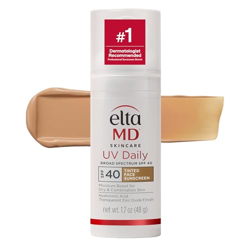 EltaMD UV Daily Tinted Face Sunscreen Moisturizer, SPF 40, 1.7 oz