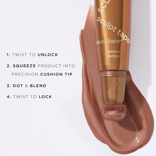 tarte sculpt tape contour – Lightweight Cream Bronzer with Shea Butter for Blendable, Buildable Contour & Natural Looking Sculpted Glow, Vegan & Cruelty-Free, travel size, cool bronze