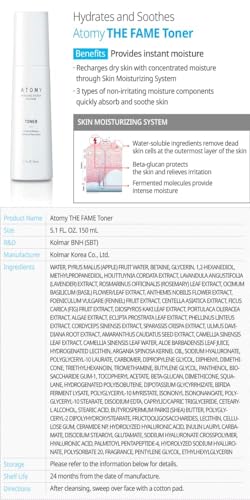 The Fame Skin Care System 1 SET including 5 kinds of skincare - Lotion, Toner, Essence, Eye Cream, Nutrition Cream | Korean Cosmetics | Unfading Beauty & Reputation | Strengthen Skin