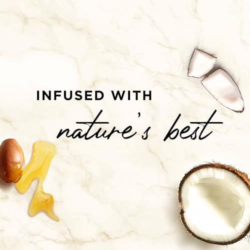 Hair Food Coconut & Argan Oil Heat Protectant Leave-In Spray for All Hair Types, 450°F Heat Protection, Sulfate-Free, Paraben-Free, Dye-Free, Alcohol-Free, Adds Shine, 6.4 Fl Oz