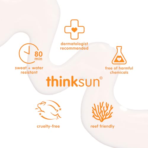 Thinkdaily Everyday Sun Serum SPF 30, Mineral Sunscreen for Face, 1.7 Fl Oz
