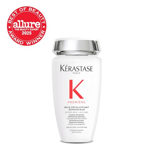 Kerastase Premiere Sulfate-Free Hair Repair Shampoo - For All Damaged Hair Types, Strengthens & Smoothes, With Citric Acid, Removes Buildup & Decalcifies, 8.5 Fl Oz
